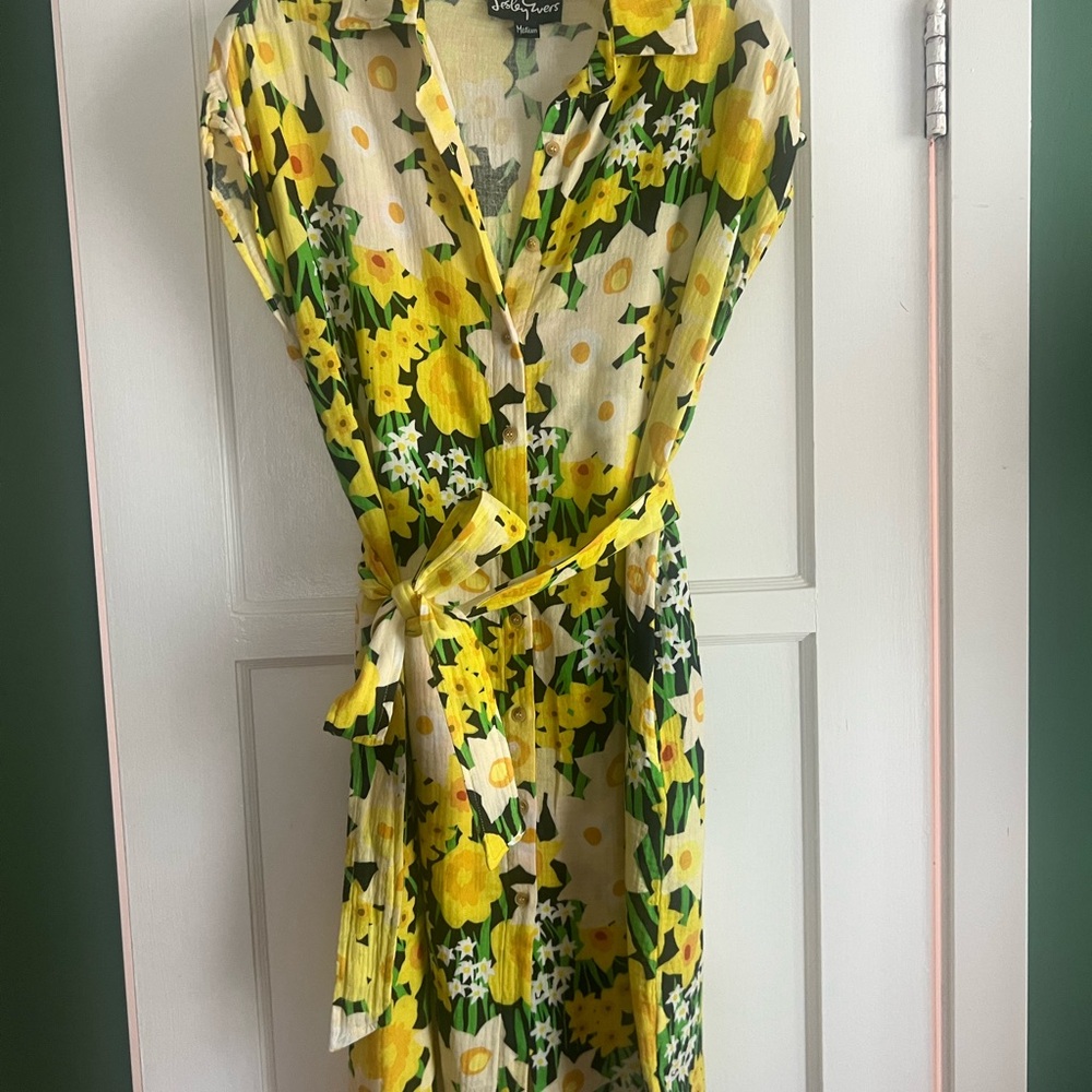 Lesley Evers Daffodil Dress - Yellow and Green